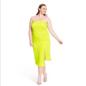 Women’s strapless side-slit dress - CUSHNIE Target